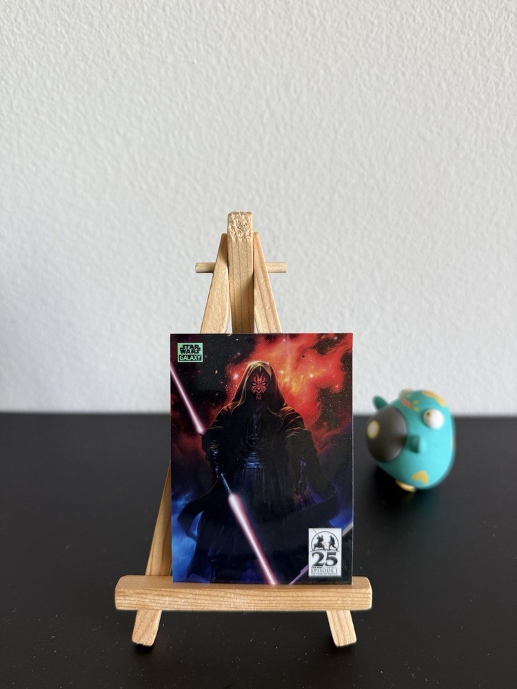 2024 Topps Chrome Star Wars Galaxy Double Bladed Art of Darth Maul #AM-14