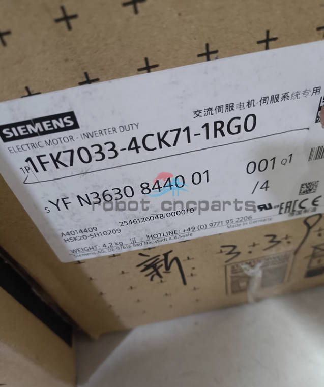 ONE SIEMENS Servo Motor 1FK7033-4CK71-1RG0 New