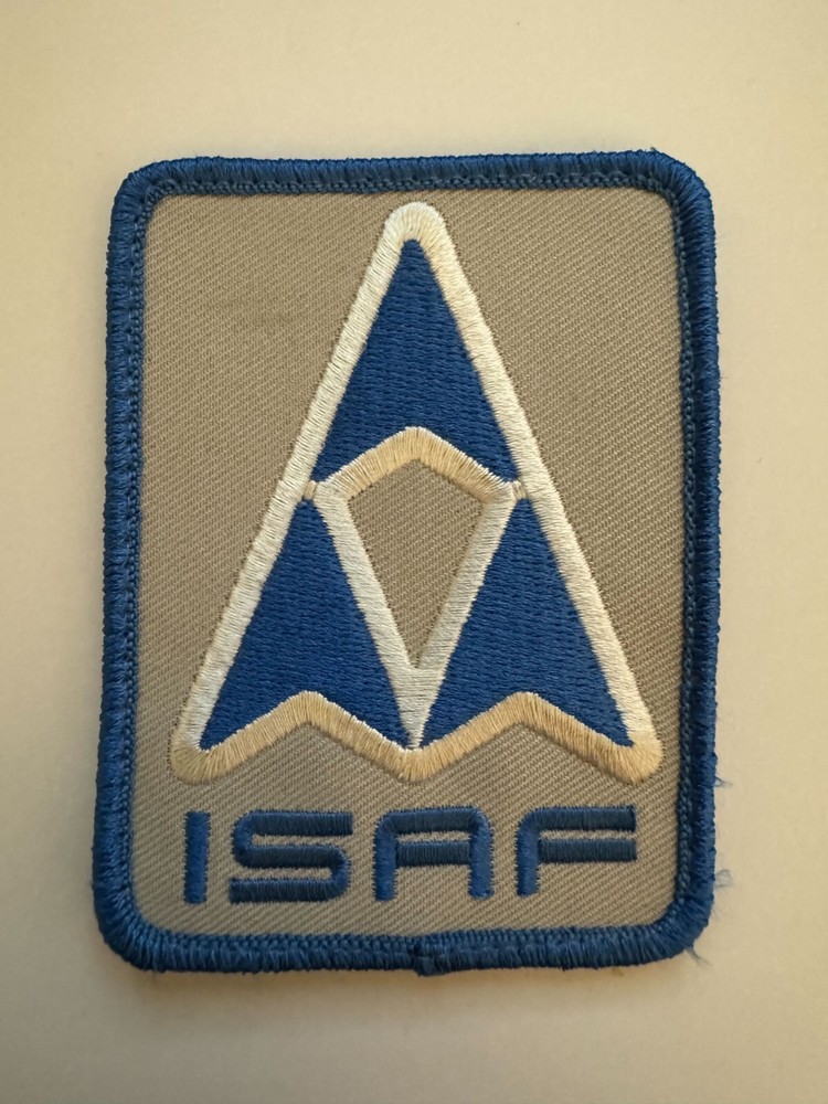 Ace Combat 4 ISAF Mobius One 2.5inx3.5in Embroidered Hook and Loop Morale Patch-image