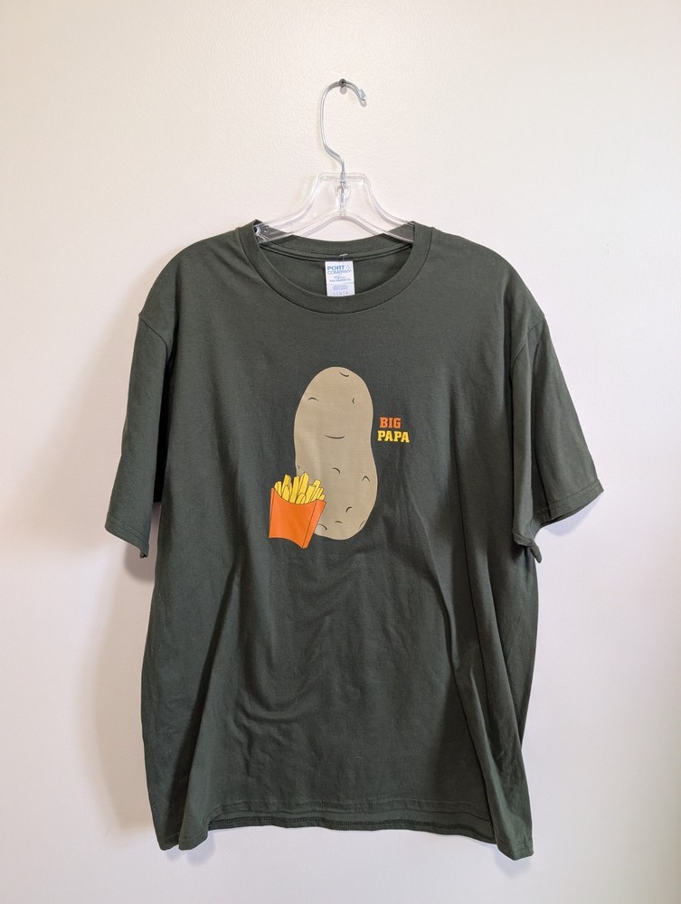 NWT Men's Size Large Potato Dad Joke Humor Funny Tee T-Shirt