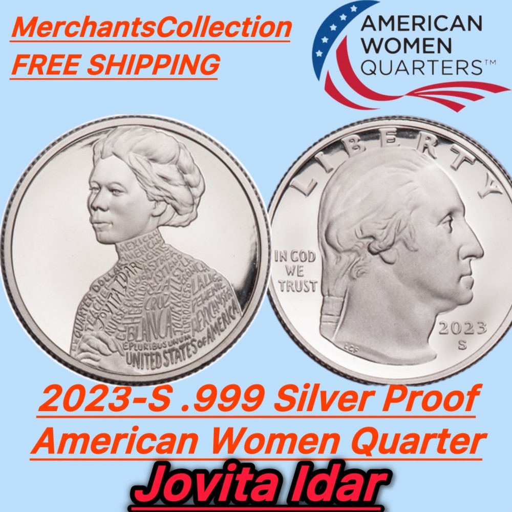 2023 S Jovita Idar American Women Quarter Choice Proof .999 Silver