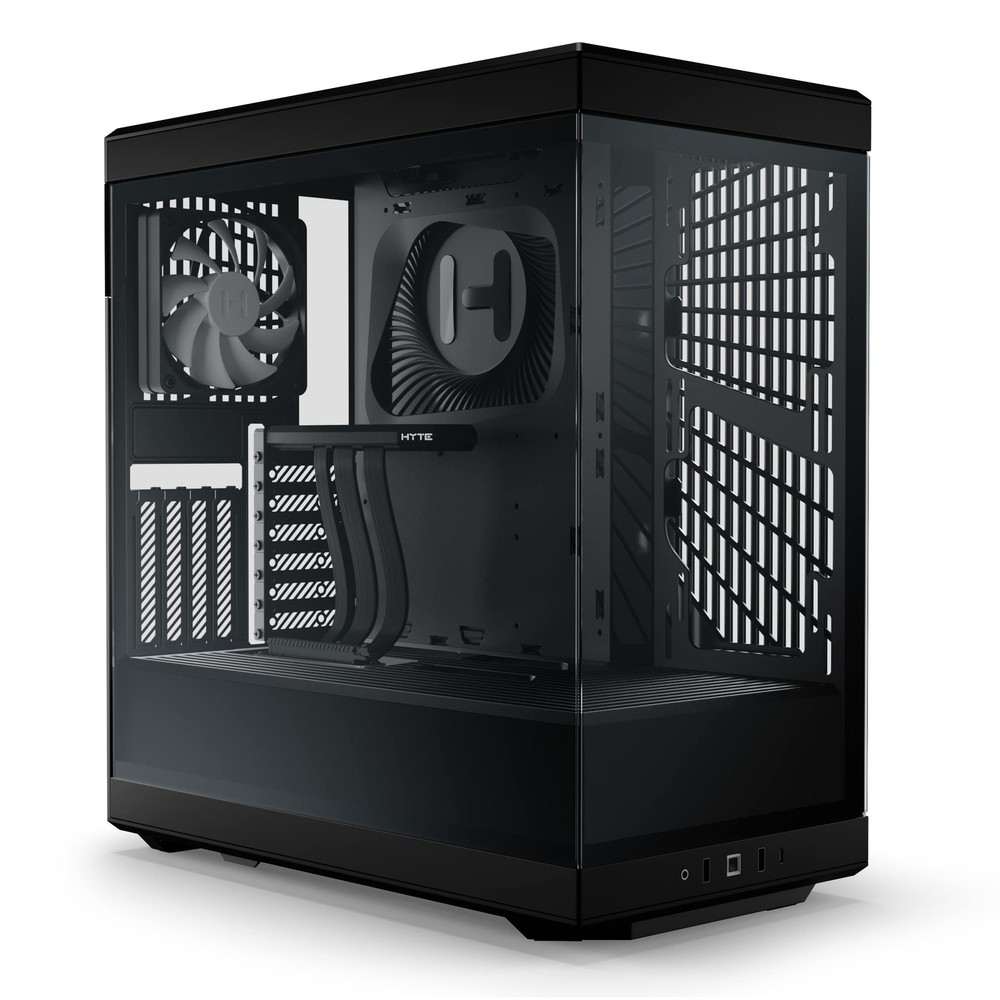 Y40 S-Tier Aesthetic Case ATX Mid Tower Computer Gaming Case - Black