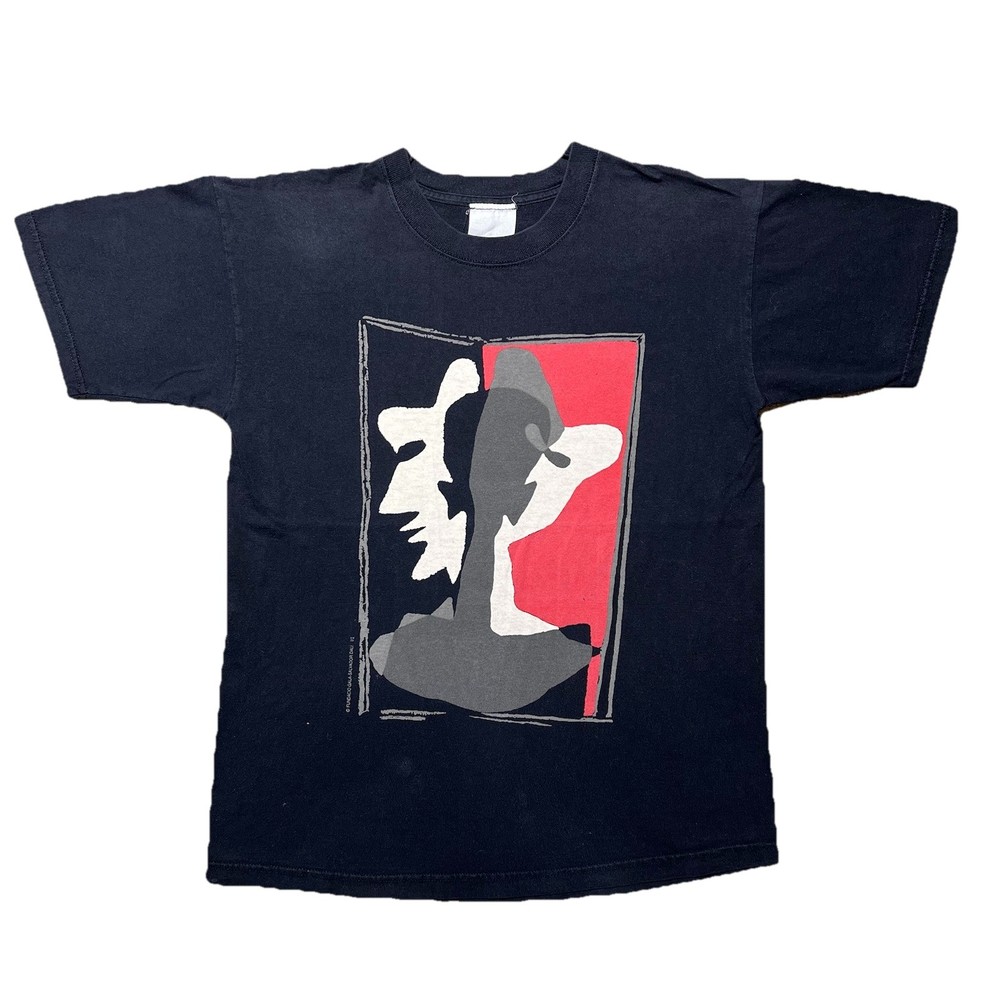 Vintage 90s Salvador Dali T Shirt Mens L Black 1992 Art Museum Shirt Rare H2F