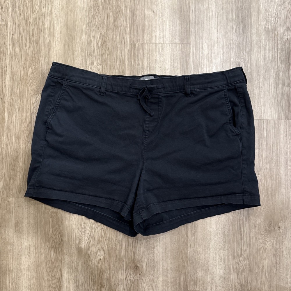 Torrid Women’s Black Stretch Shorts Size 3 (3X) #FeelTheFit Cotton Blend Casual