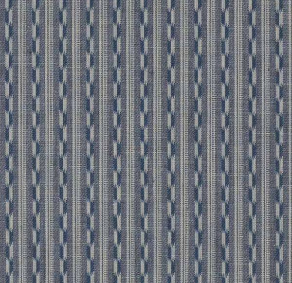 3.75 yds Jane Churchill Jasper Blue Ikat Stripe Jacquard Upholstery Fabric