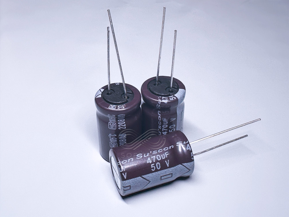 10X HG Suscon 470uF 50V 12.5x20mm Electrolytic Radial Capacitor Low Impedance