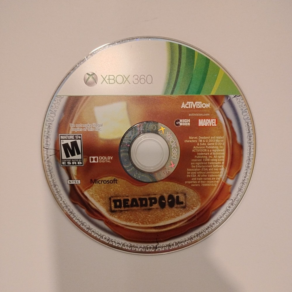 Deadpool (Microsoft Xbox 360, 2013)  (Disc Only) Tested And Working