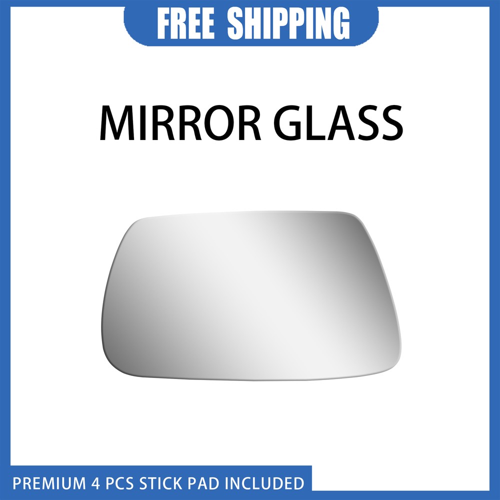 2006-2010 Jeep Grand Cherokee Left Driver Side Mirror Glass Flat Adhesive  