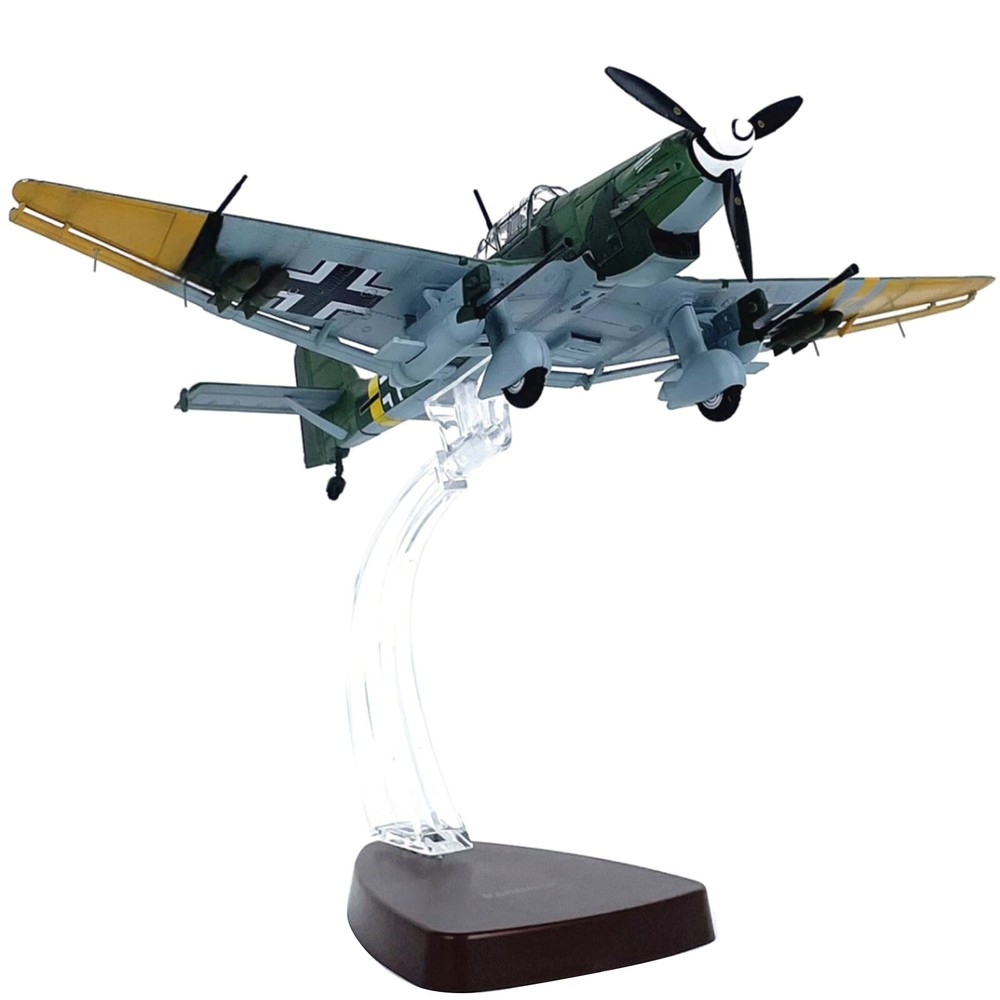 1/72 16.2cm Diecast Alloy Stuka JU-87G2 Attack Plane Finished Model With Stand