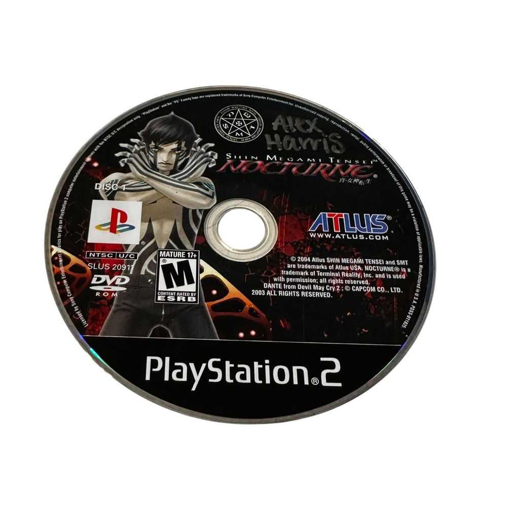 Shin Megami Tensei: Nocturne PS2 PlayStation 2 Game Disc Only No Case