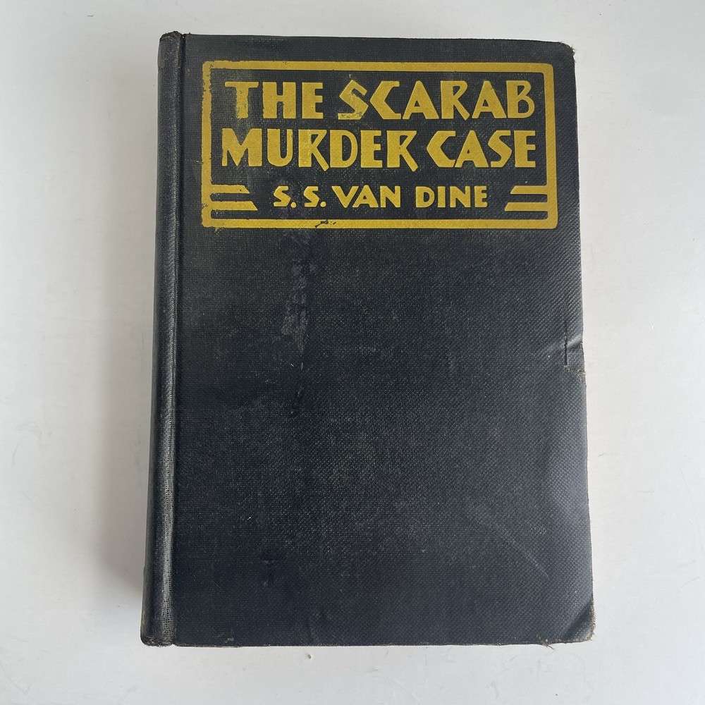 The Scarab Murder Case S.S. Van Dine 1930 1st Edition Vintage Hardcover
