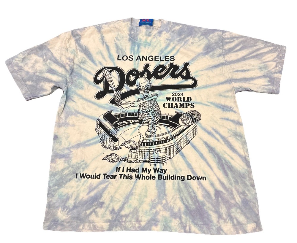 Online Ceramics LA Dosers World Champs 2024 T-Shirt Tie Dye XL Mens. AUTHENTIC.