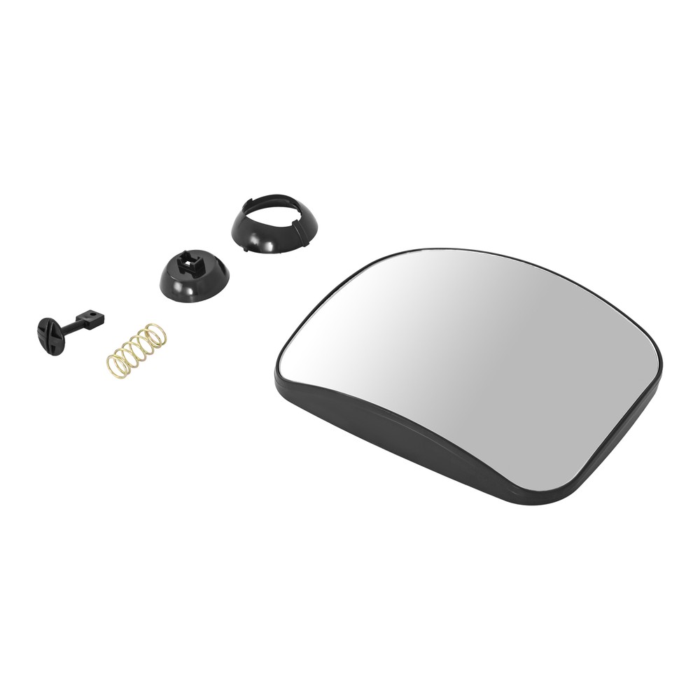 For Freightliner Cascadia 2008-2017 Black+Clear Hood Mirror Glass Convex