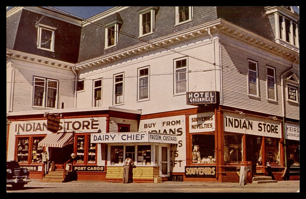 Postcard Indian Store, Greenville Storefronts, ME