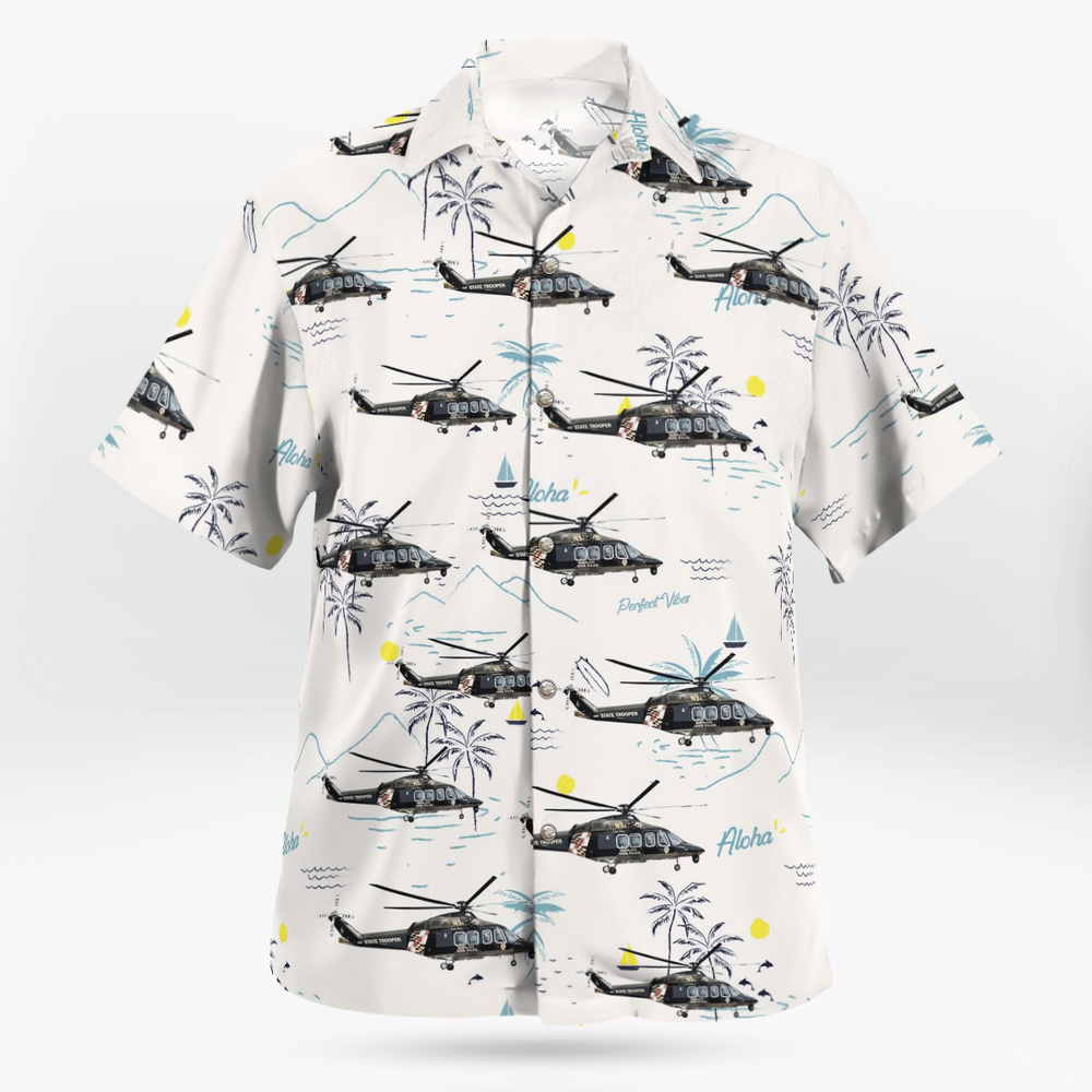 Maryland State Police Trooper 5 Helicopter Hawaiian Shir