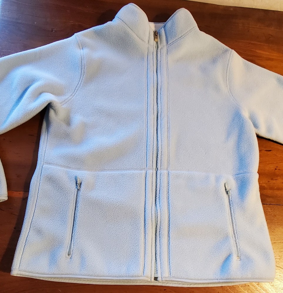 Prospirit Athletic Gear Women's Fleece  Zip Up Jacket Size Large Powder Blue