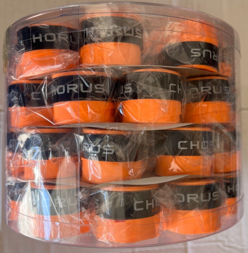 Chorus Overgrip for Pickleball & Tennis - 10-Pack in Orange, Red, or Mix-Match