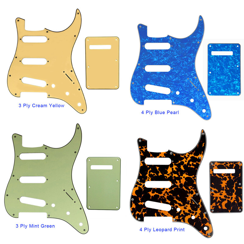 For US Fender 72' StratGuitar pickguard & Back Plate Scratch Plate Multicolor