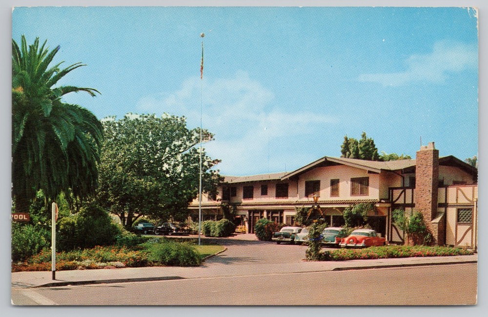 Santa Maria Inn Santa Mariea California CA Postcard Mission Trail