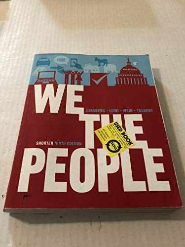 We the People: An - Paperback, by Ginsberg Benjamin; Lowi - Acceptable