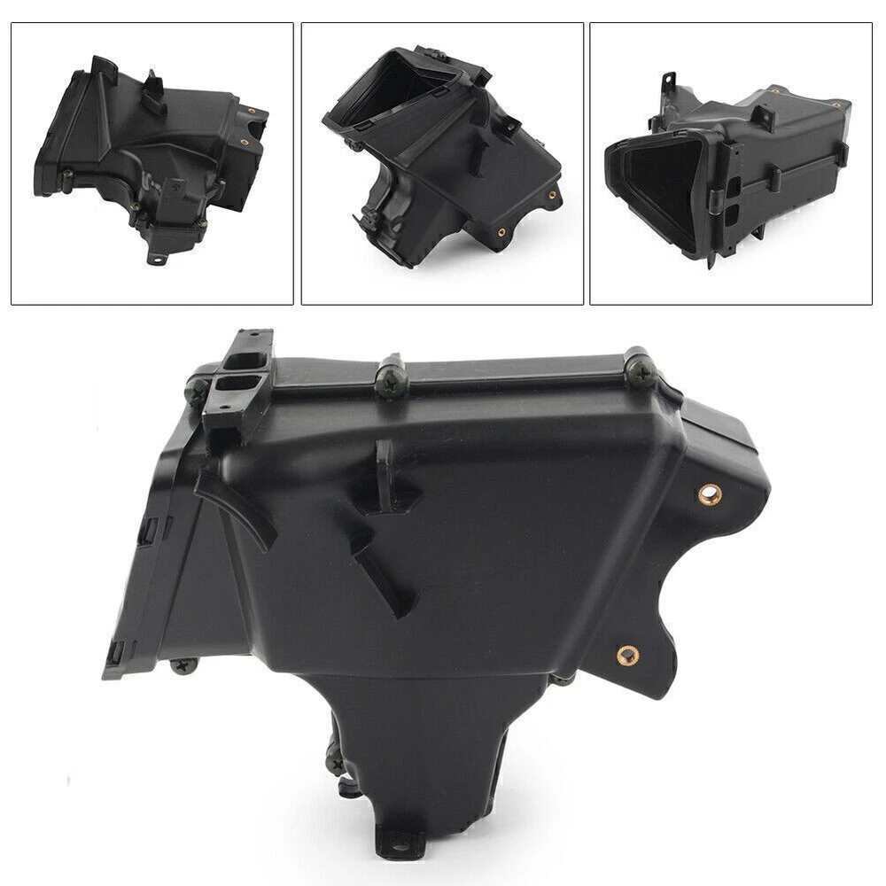 Black Ram Air Intake Tube Duct Cover Kit For Kawasaki ZX6R / ZX636 2013-2018