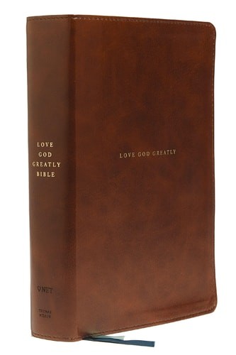 Love God Greatly Bible: A SOAP Method Study Bible for Women (NET, Brown Leathers