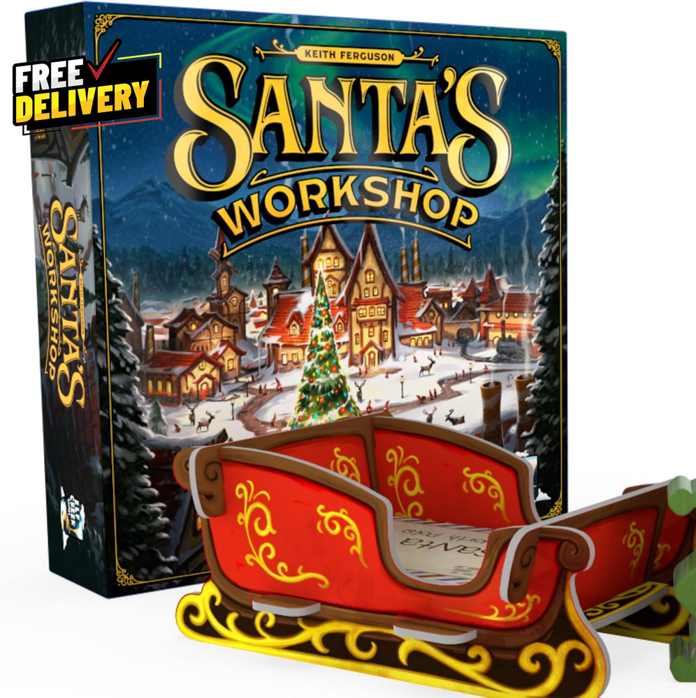 Santa’s Workshop Board Game Standard Edition 2nd Ed Holiday Strategy 2–5 Players
