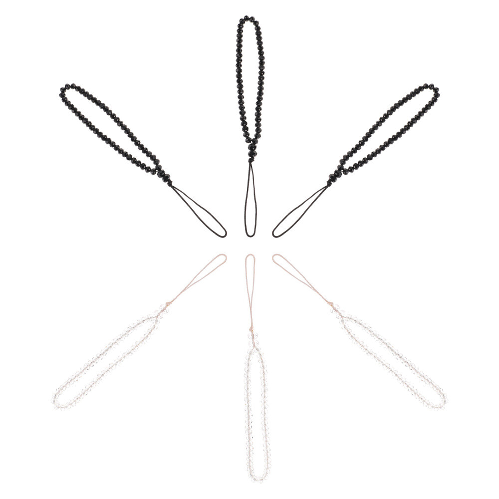 6 PCS Beaded Phone Lanyards Short Straps for Cellphone Accessories  