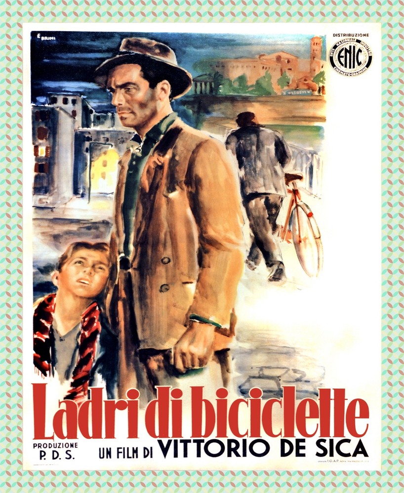 8544.Decoration movie Poster.Home Room wall art design.Bicycle thief Italian