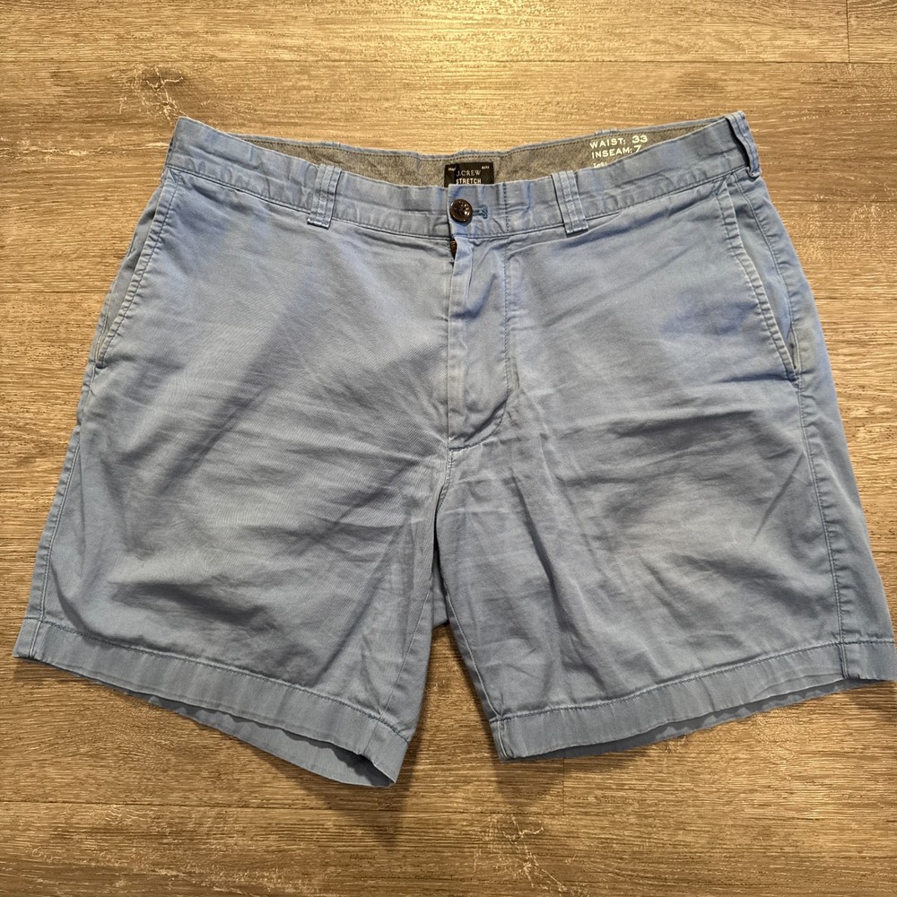 J Crew Shorts Mens 33 Blue Stretch Cotton 7