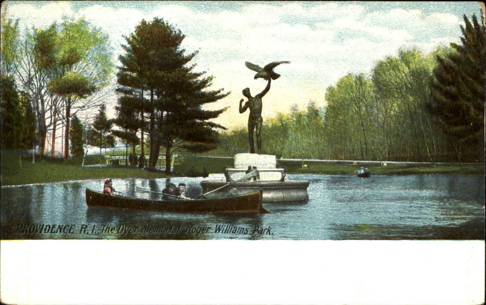 Dyer Memorial Roger Williams Park Providence Rhode Island RI statue UDB c1905