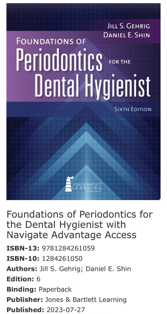Foundations of Periodontics for the Dental Hygienist 6th Ed Gehrig Shin