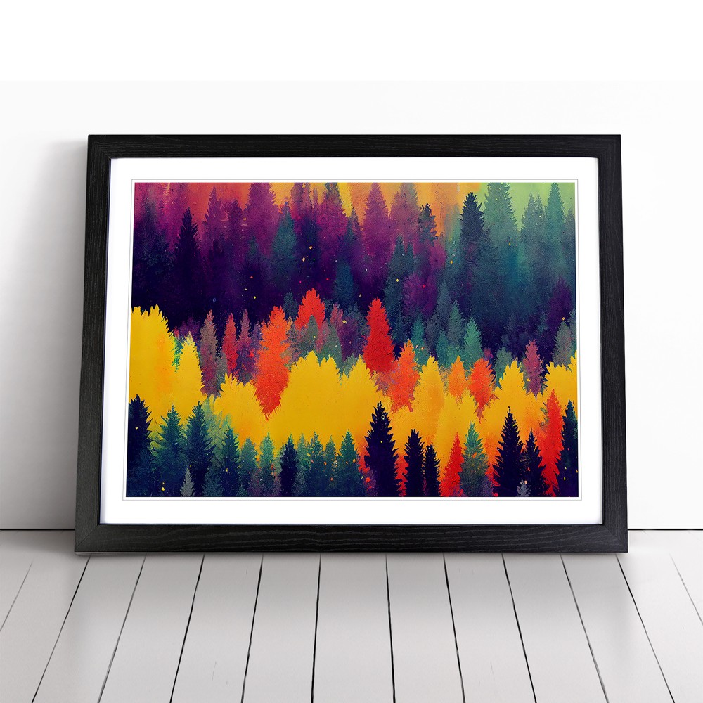 Forest Art Vol.3 Abstract Wall Art Print Framed Canvas Picture Poster Decor-image