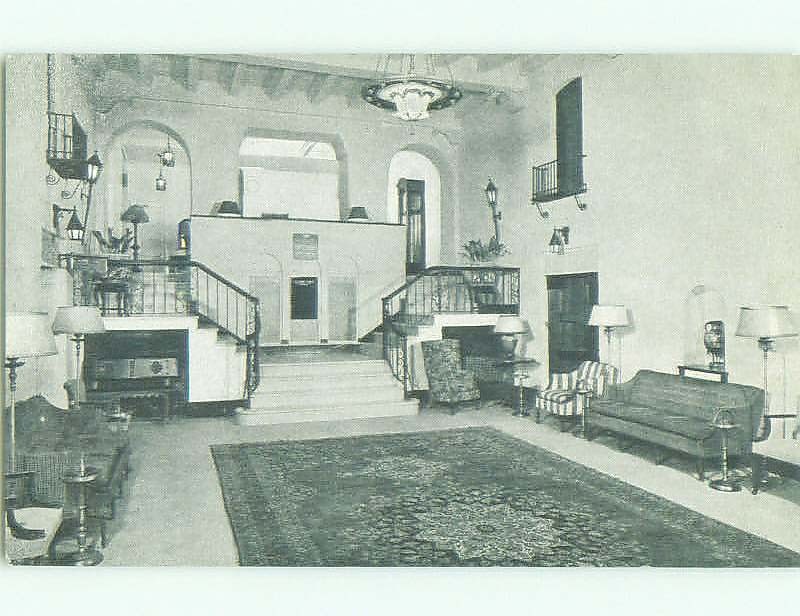 Unused 1940's LOBBY OF NEWLY BUILT COLONIAL HOTEL Washington DC HQ0116@