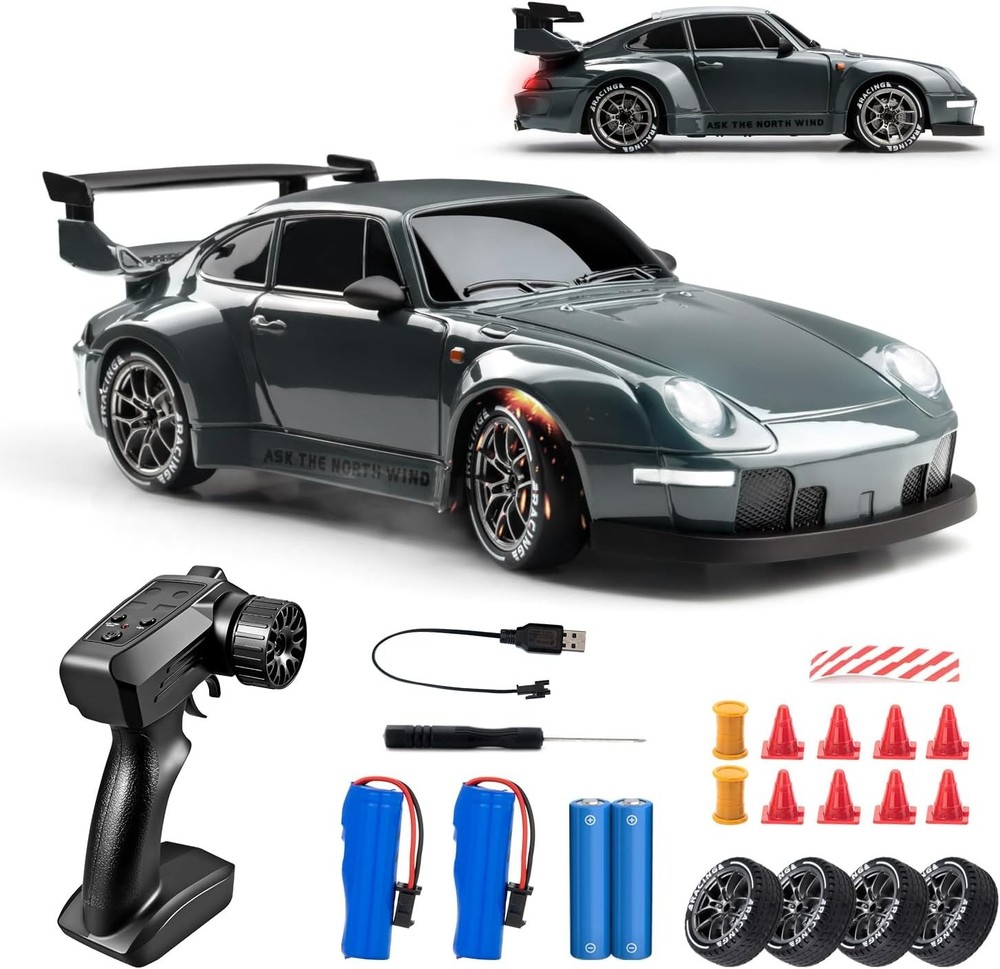1:24 4WD RC Racing Car 2.4G 20KM/H Brushless High Speed Remote Control Drift Car