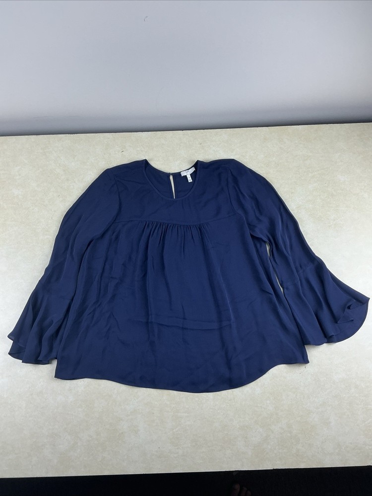 Joie Women’s Blue Colored Long Sleeve Top Size M 100% silk