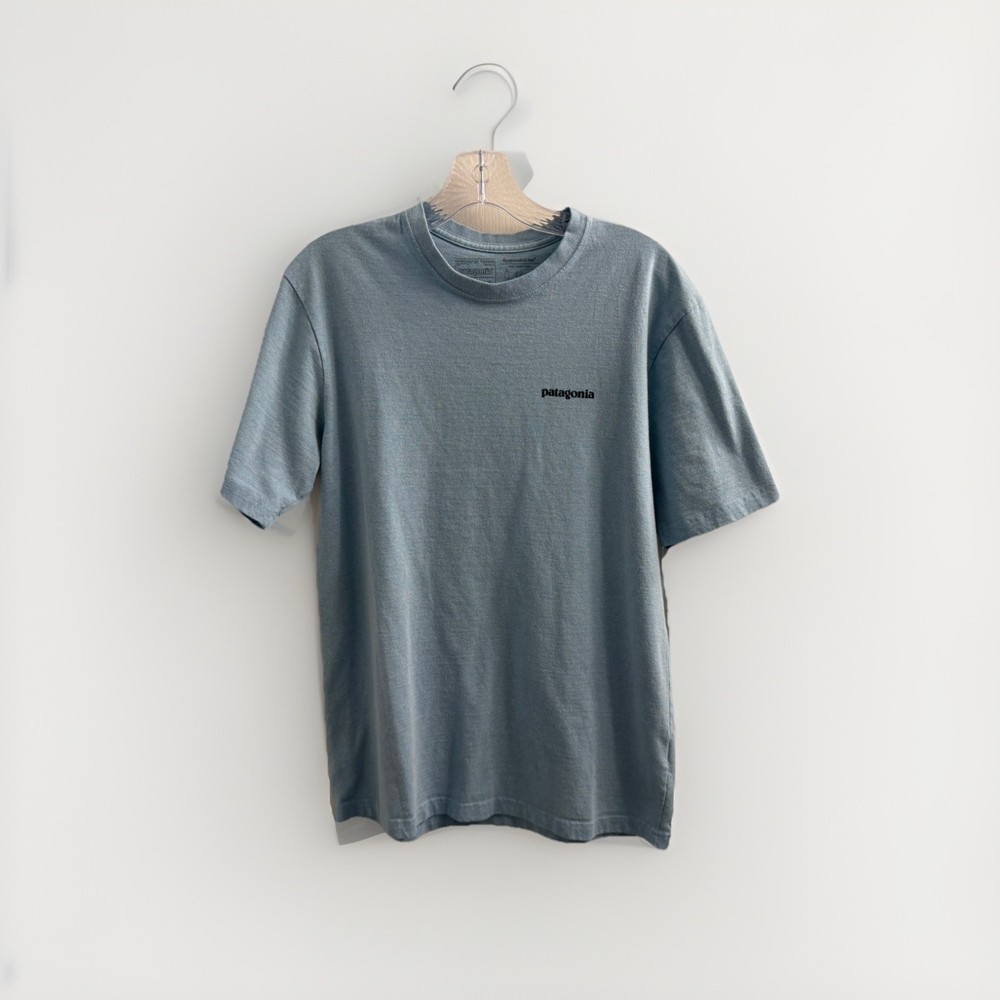 Patagonia Blue Mens Small | Responsibili-tee Graphic | regular fit FREE SHIPPING
