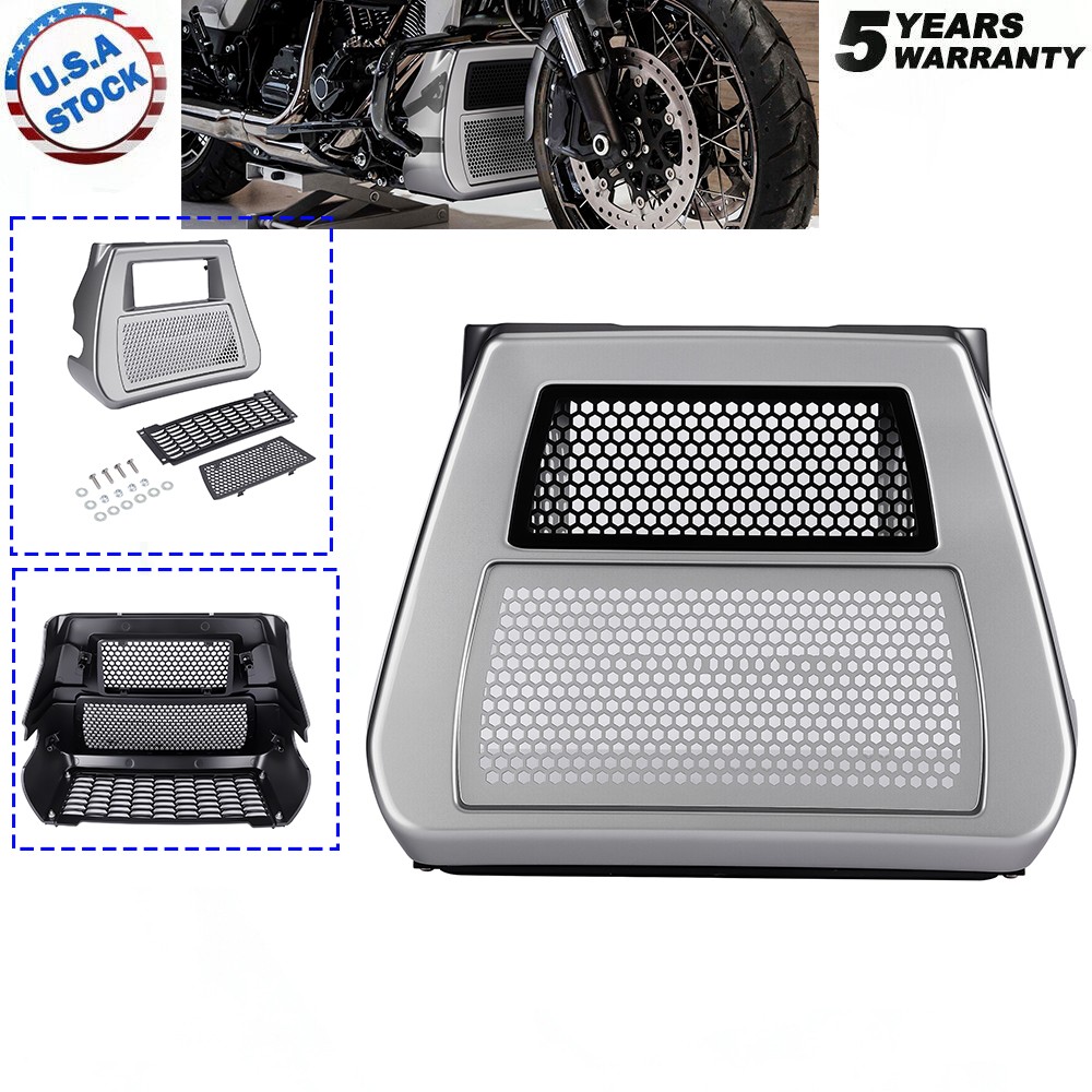 Front Spoilers Radiator Chin Cover For CVO Street Road Glide FLTRXSE / ST 23-25