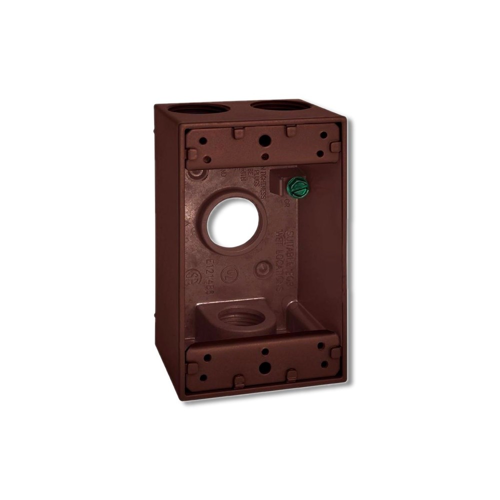 Sigma Engineered Solutions New Work 18 cu in Rectangle Metallic 1 gang 14251BR