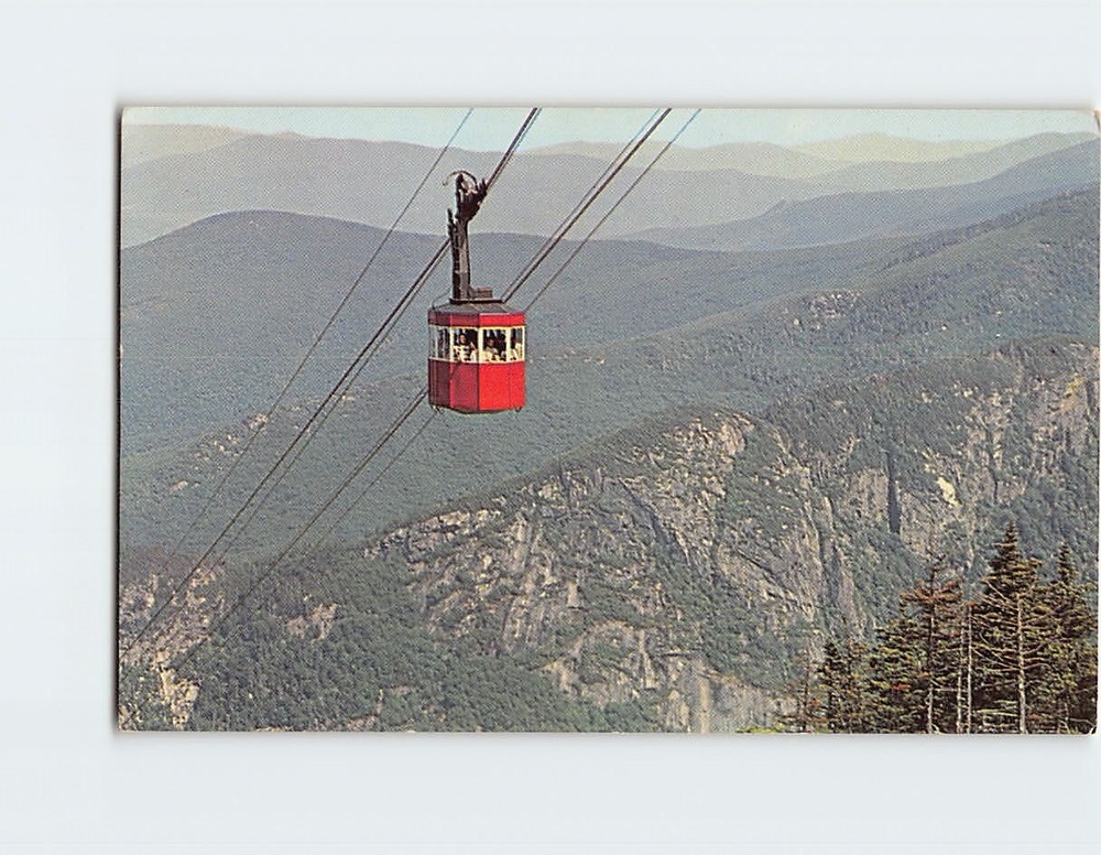 Postcard Aerial Tramway At Franconia Notch New Hampshire USA