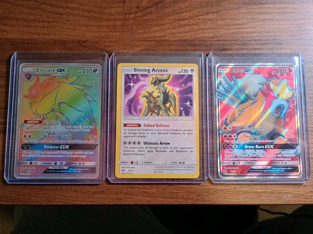 Pokemon Shining Legends Secret Rare Shiny Rare NM 3 Card Lot