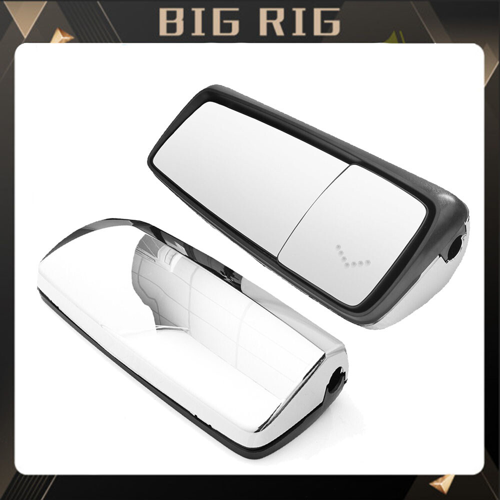 Chrome Door Mirror Powered Heated Pair For Volvo VNL 2004-2017 Left&Right Side