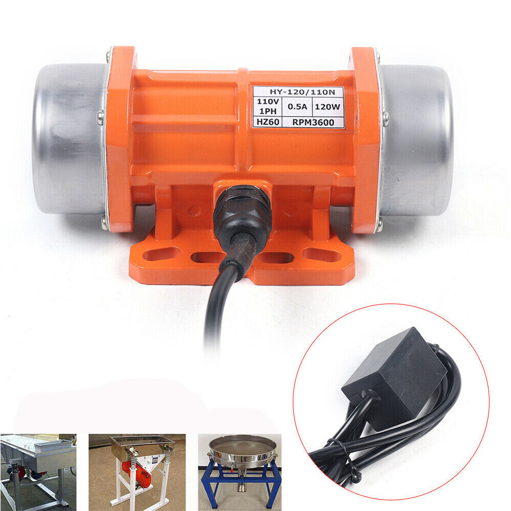120W Single Phase Concrete Vibrating Motor with Controller 3450RPM