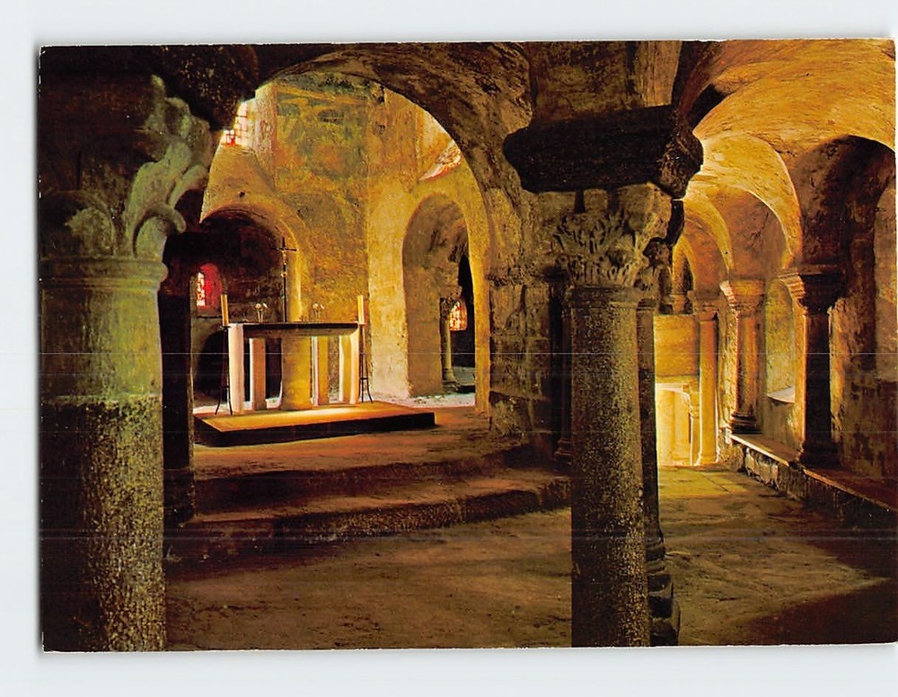 Postcard Interior Chapel of Saint-Michel d'Aiguilhe France