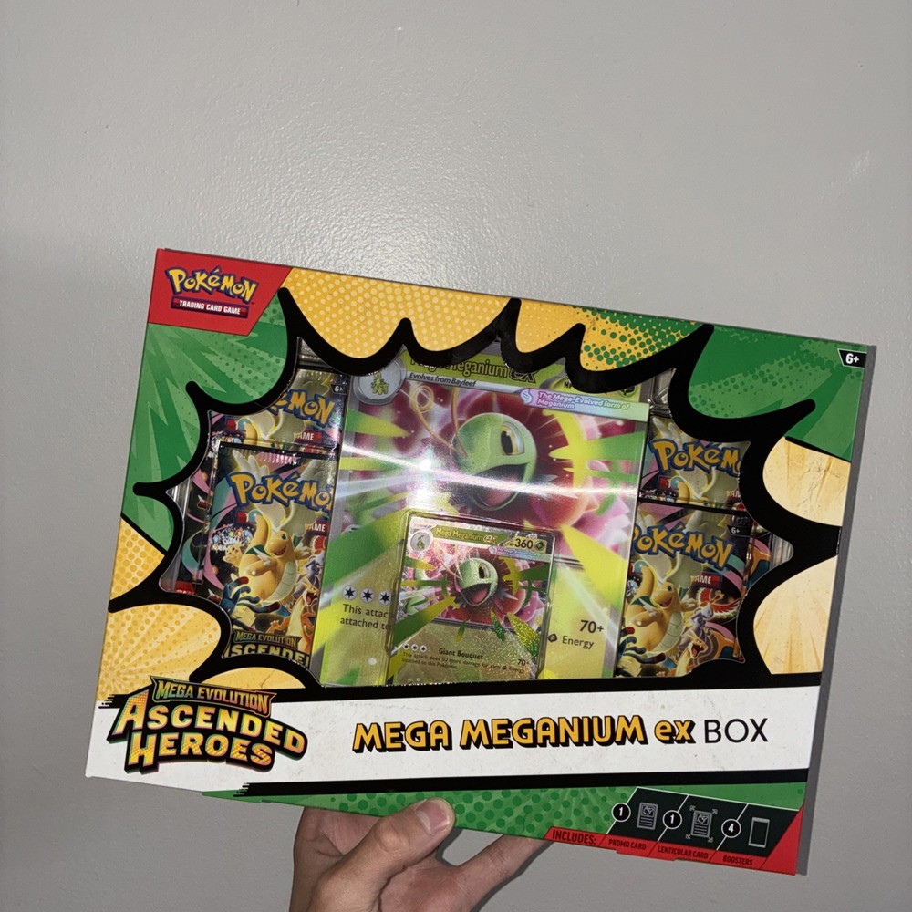 Pokemon Ascended Heroes Mega Meganium EX Box Sealed