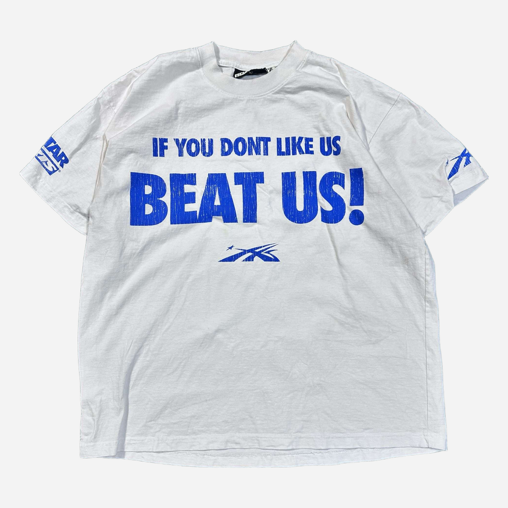 Hellstar Beat Us! Tee White/Blue XL Used