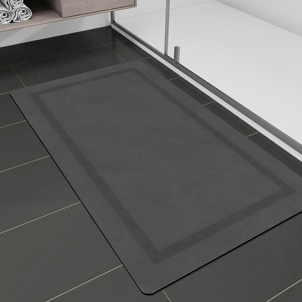 Ultra Thin Non-Slip Magic Bathroom Mat Rug 30x17 Inch Absorbent Quick Dry