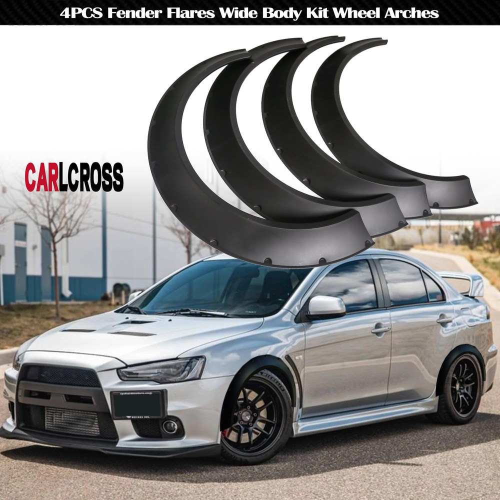 For Mitsubishi Lancer Fender Flares Wide Body Kit Wheel Arches Kit 4PCS