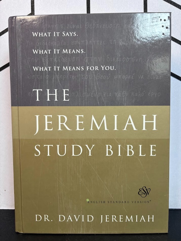 Dr. David Jeremiah Study Bible English Standard Version ESV Hardcover