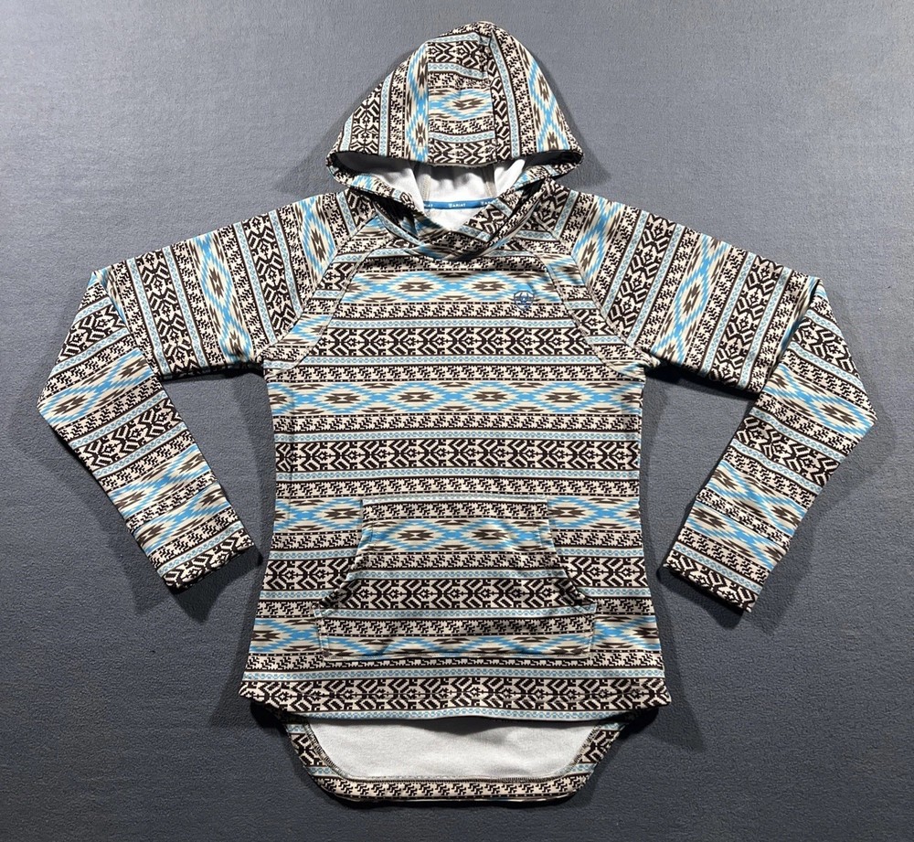 Ariat Tek Cold Series Hoodie Sweatshirt Womens XS Extra Small Aztec Western